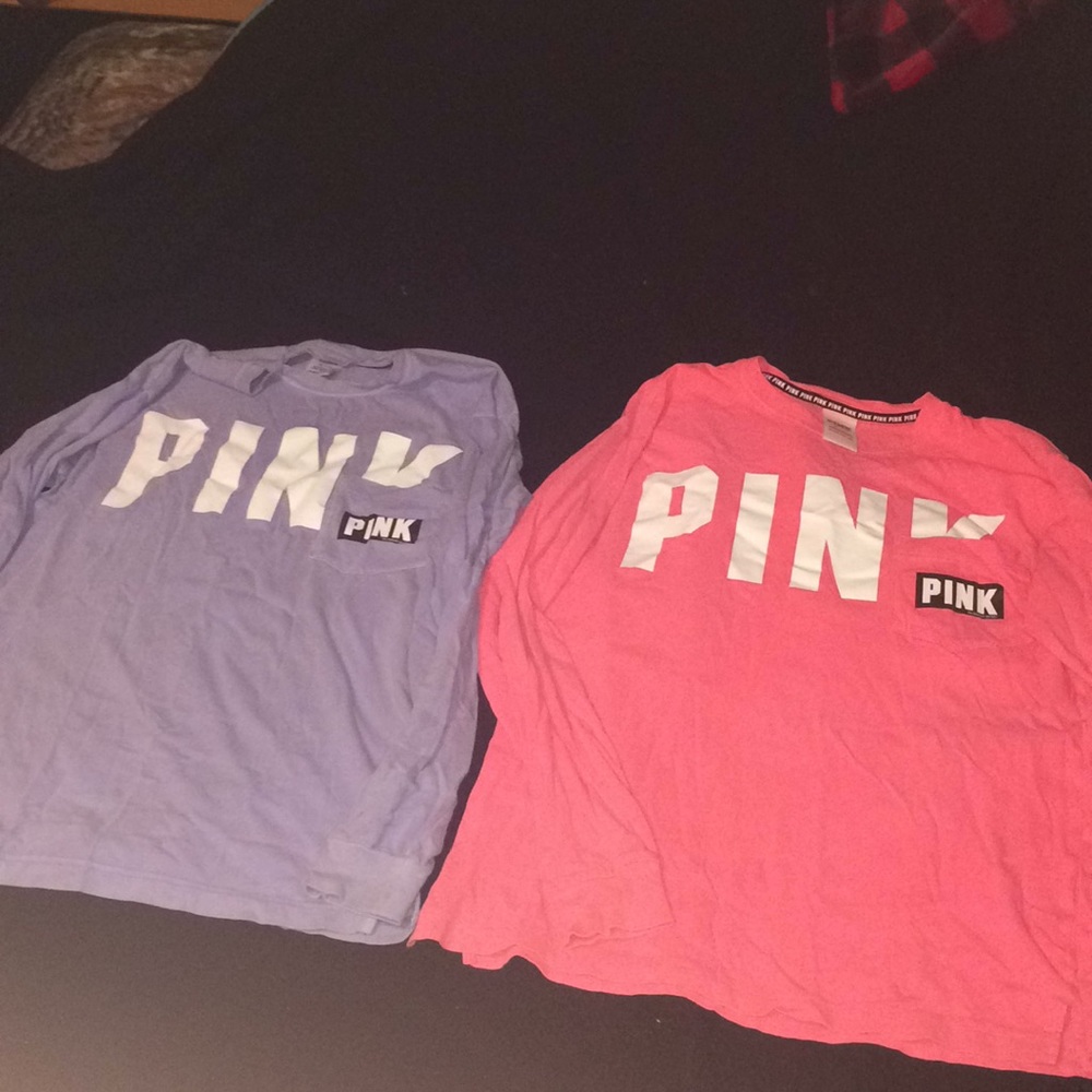 Vs pink long sleeve campus tees